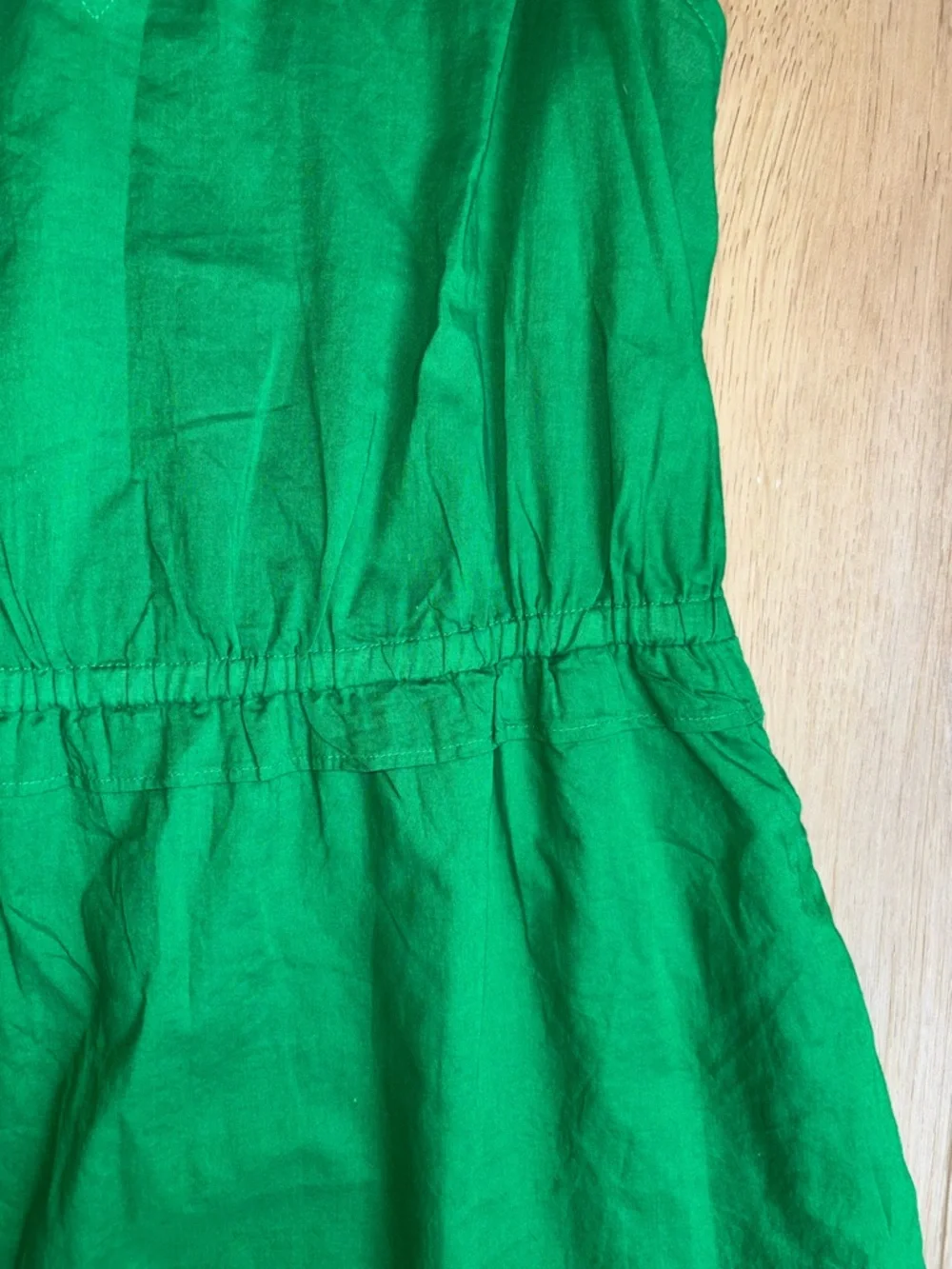 Cotton Spring Wedding Guest Dress Green Ruffle Hem Women's Maxi Size 6 J. Crew - Picture 8 of 10